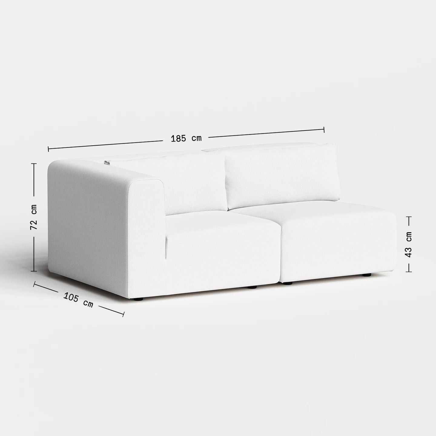 Urban Two Seater Corner Lounge