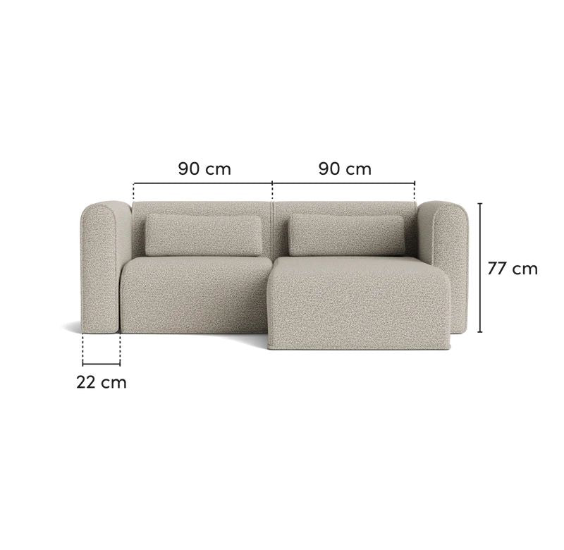Loom Two Seater Chaise Lounge