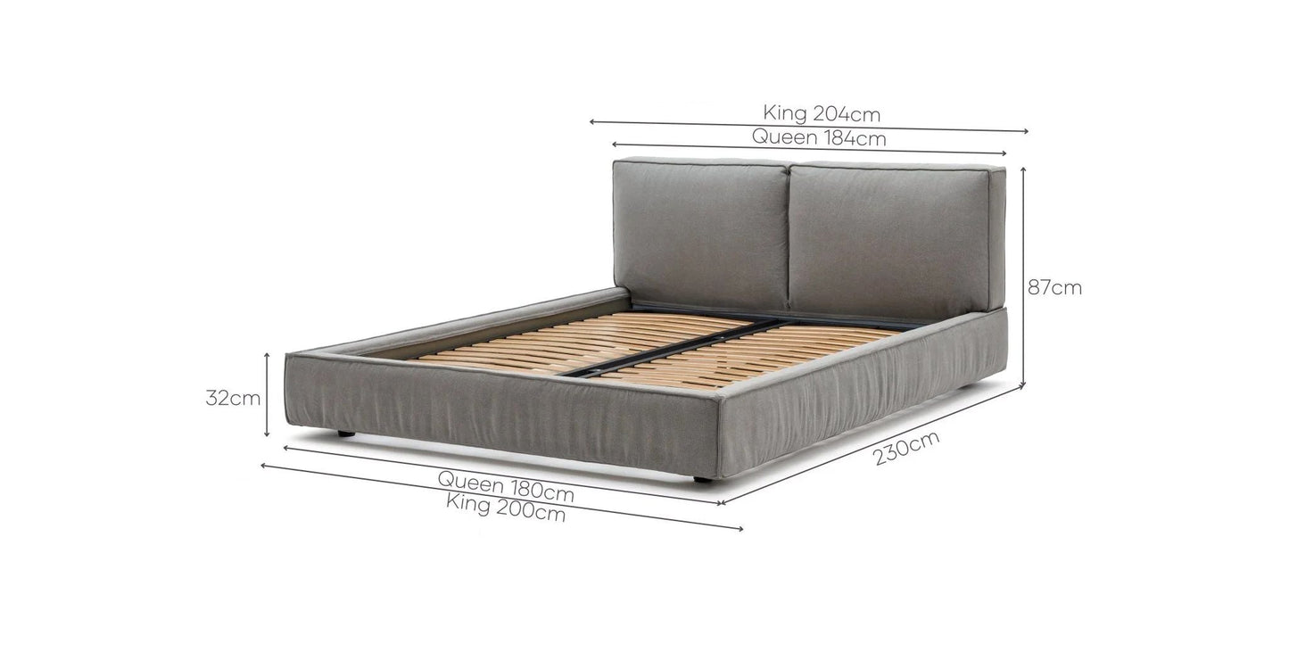 Fold King Bed (Grey)