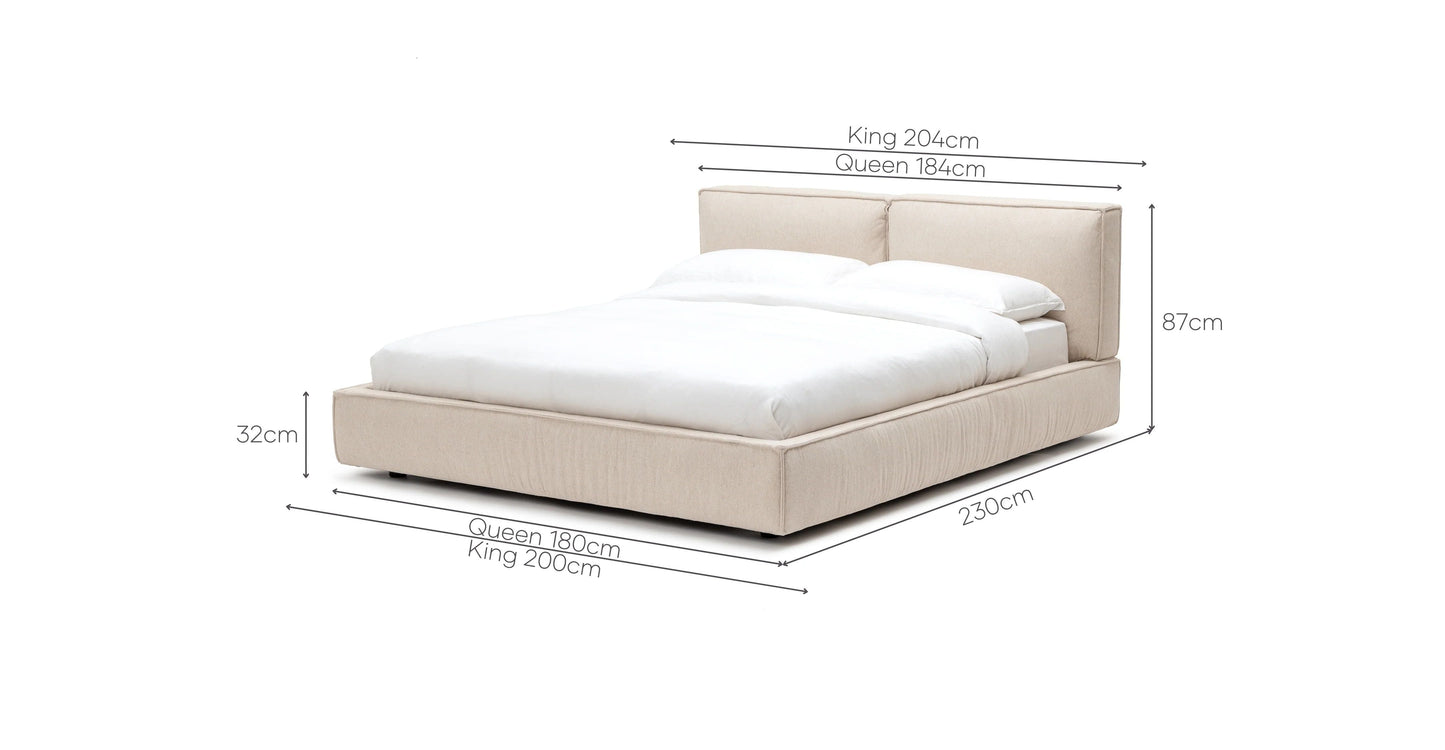 Fold King Bed (Beige)