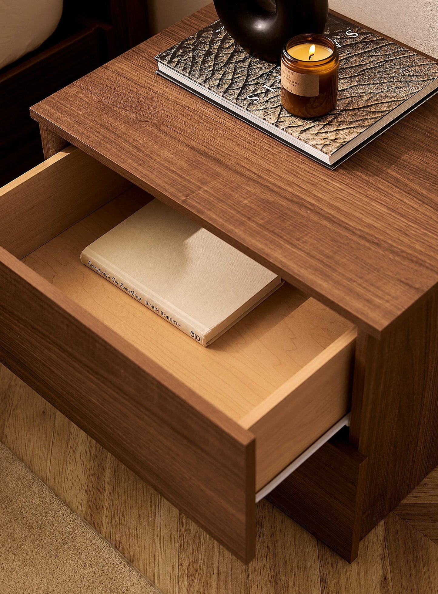 Fold Bedside Table (Brown)