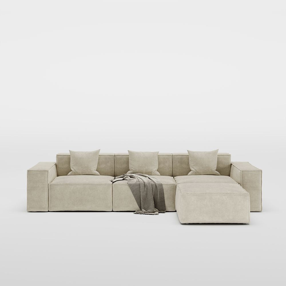 Metro Three Seater with Ottoman