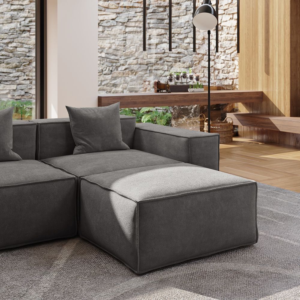 Metro Three Seater with Ottoman