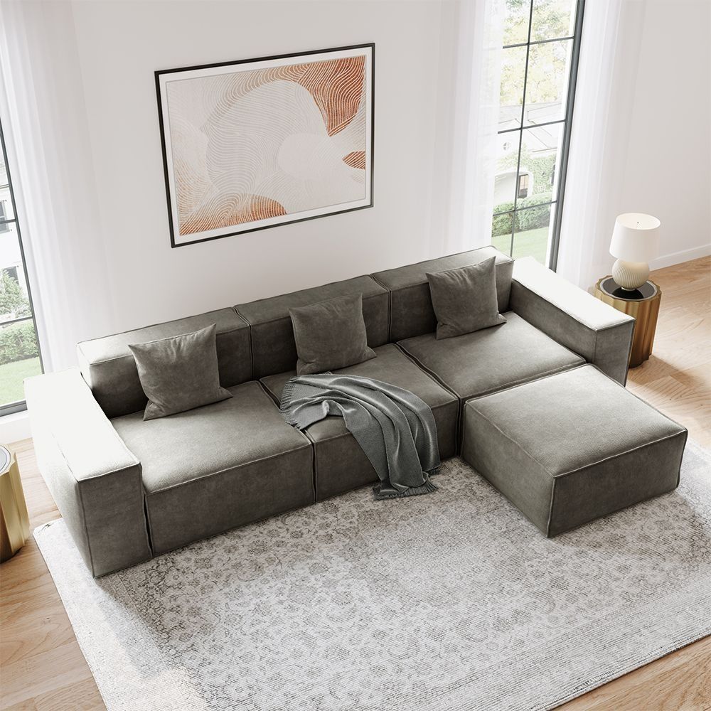 Metro Three Seater with Ottoman