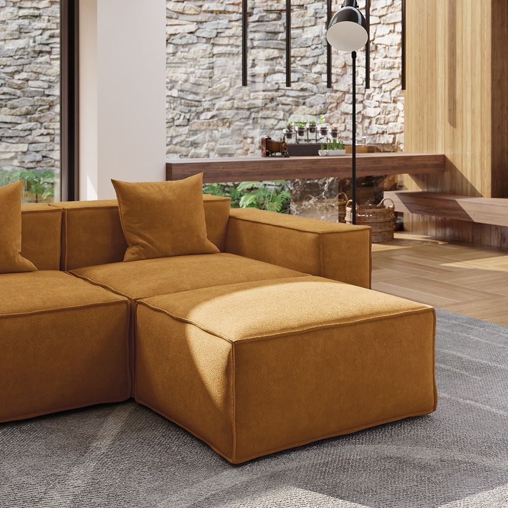 Metro Three Seater with Ottoman