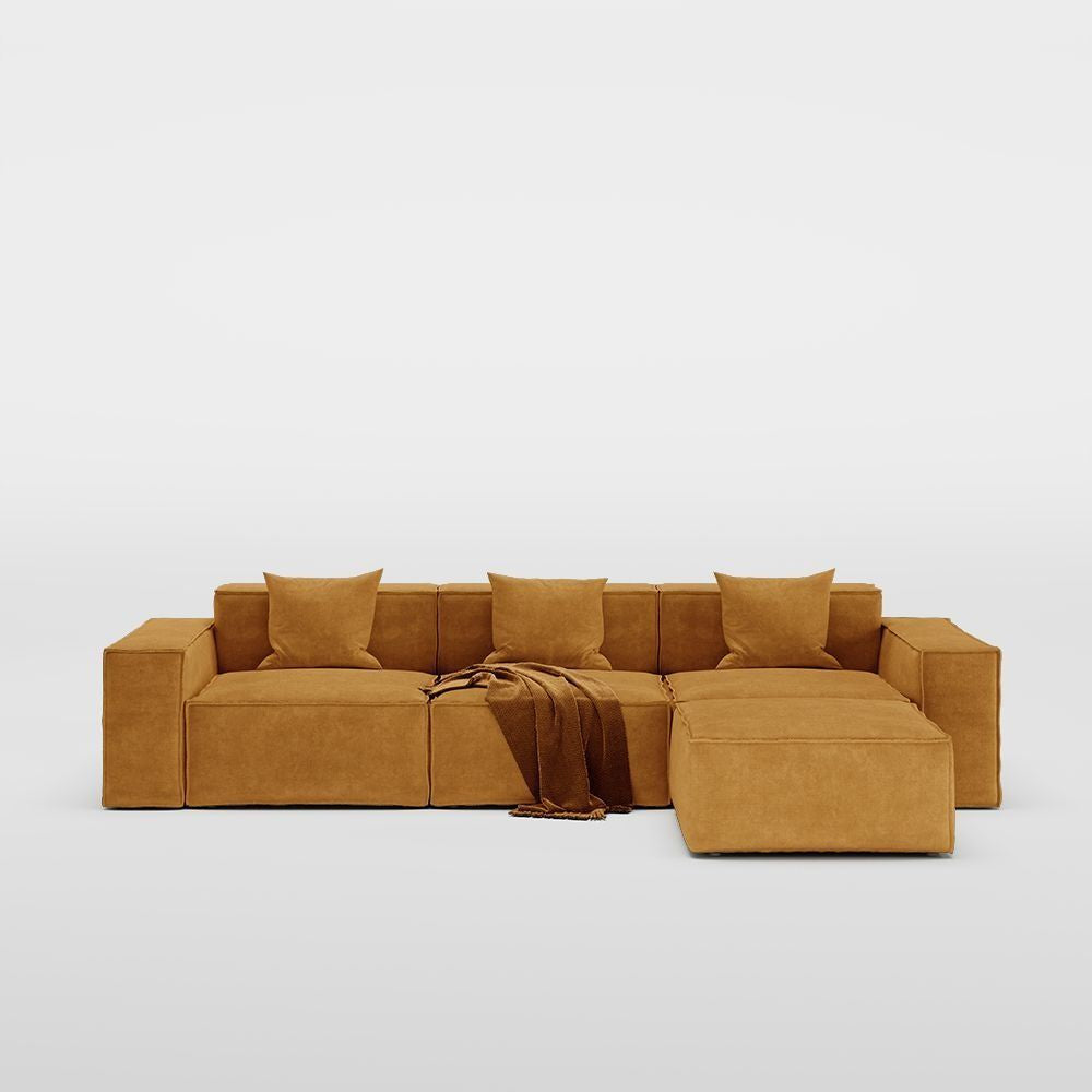 Metro Three Seater with Ottoman