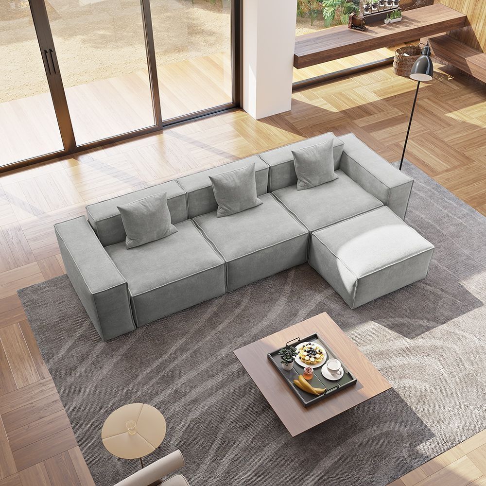 Metro Three Seater with Ottoman