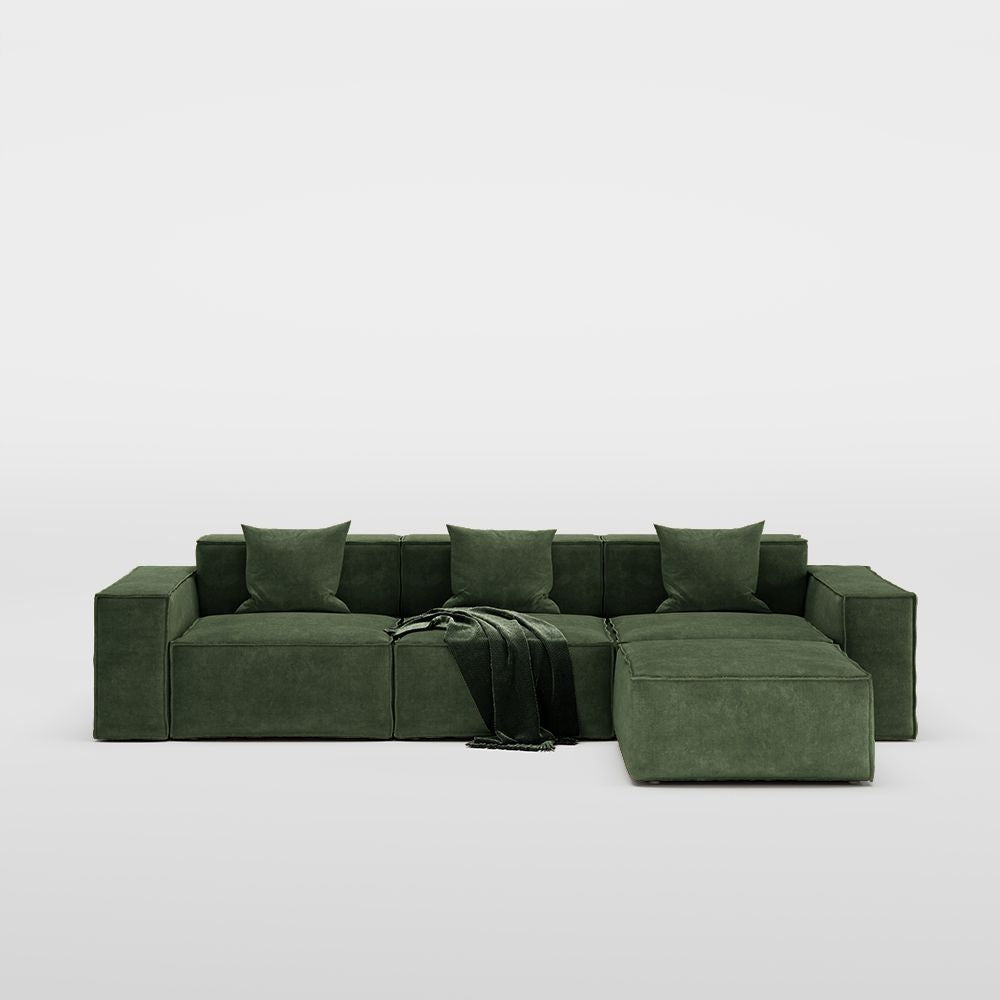 Metro Three Seater with Ottoman