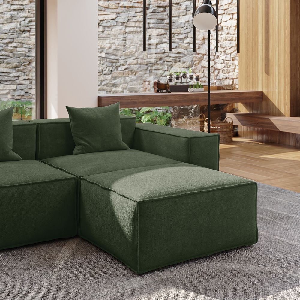 Metro Three Seater with Ottoman