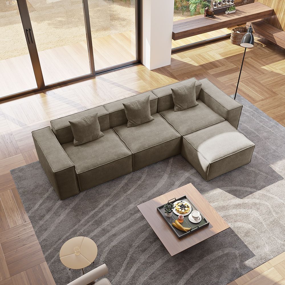 Metro Three Seater with Ottoman