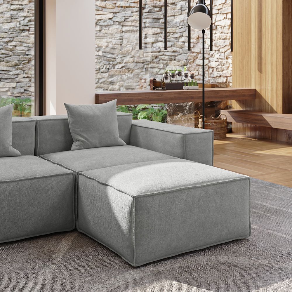 Metro Three Seater with Ottoman