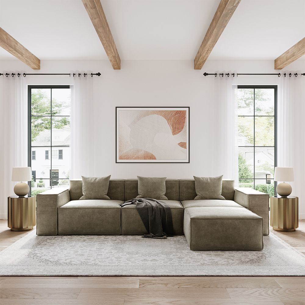 Metro Three Seater with Ottoman