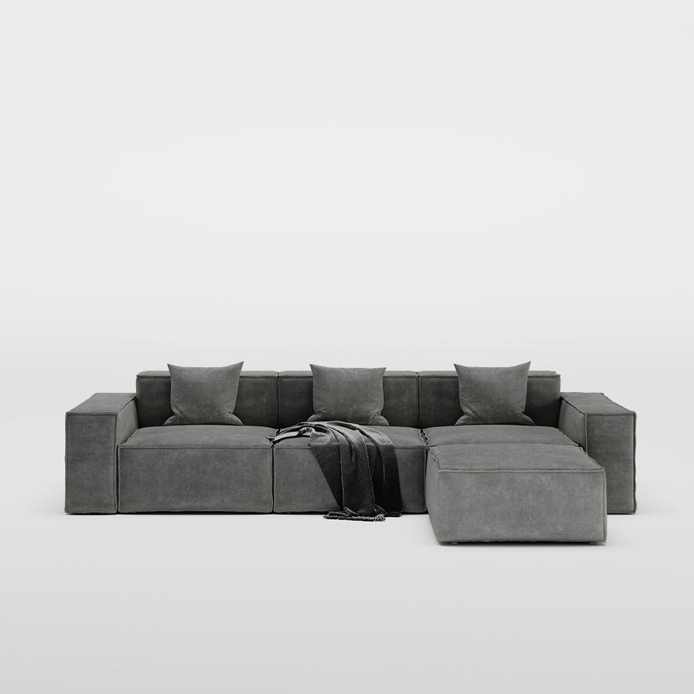 Metro Three Seater with Ottoman