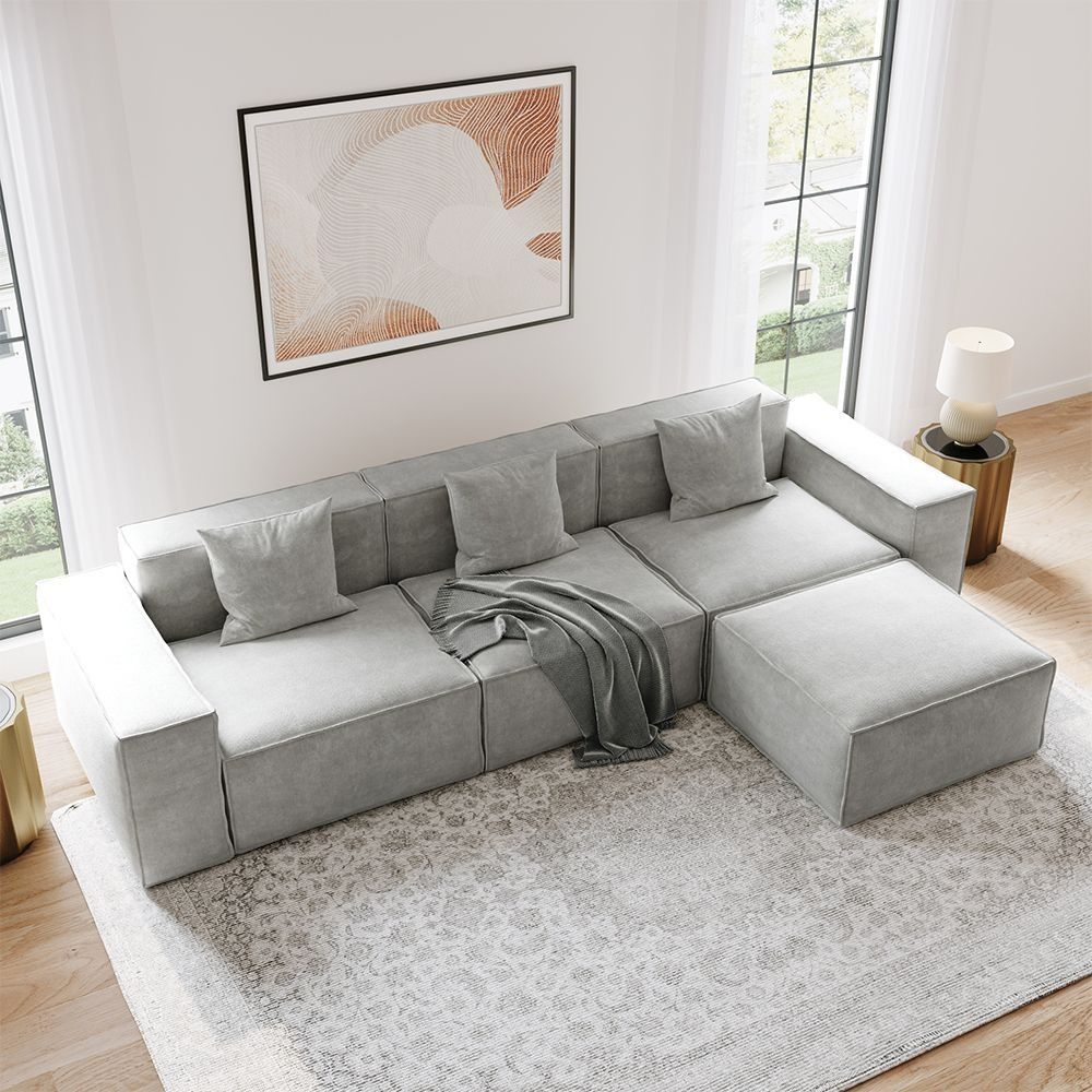 Metro Three Seater with Ottoman