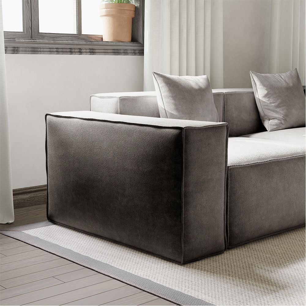 Metro Three Seater with Three Ottomans
