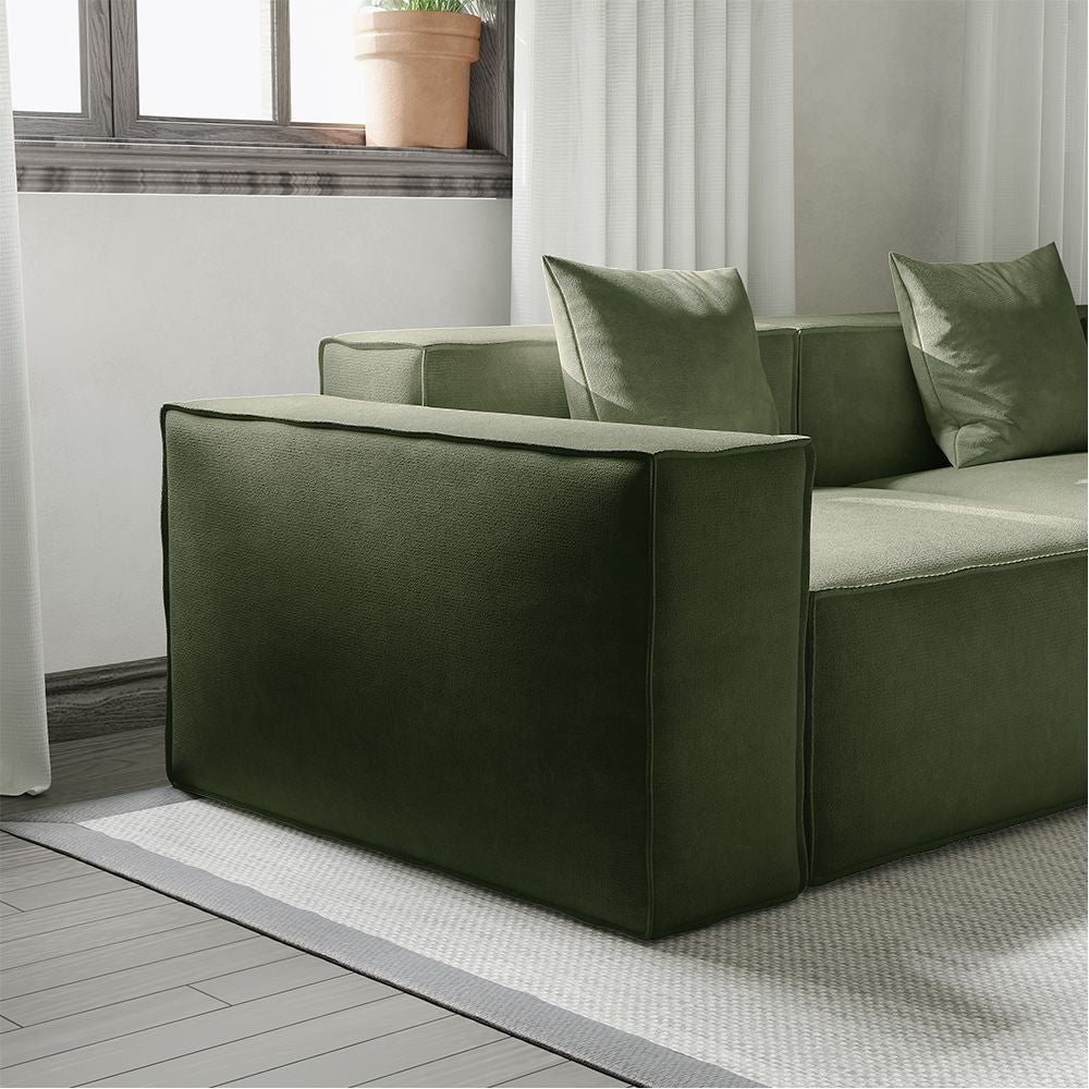 Metro Three Seater with Three Ottomans