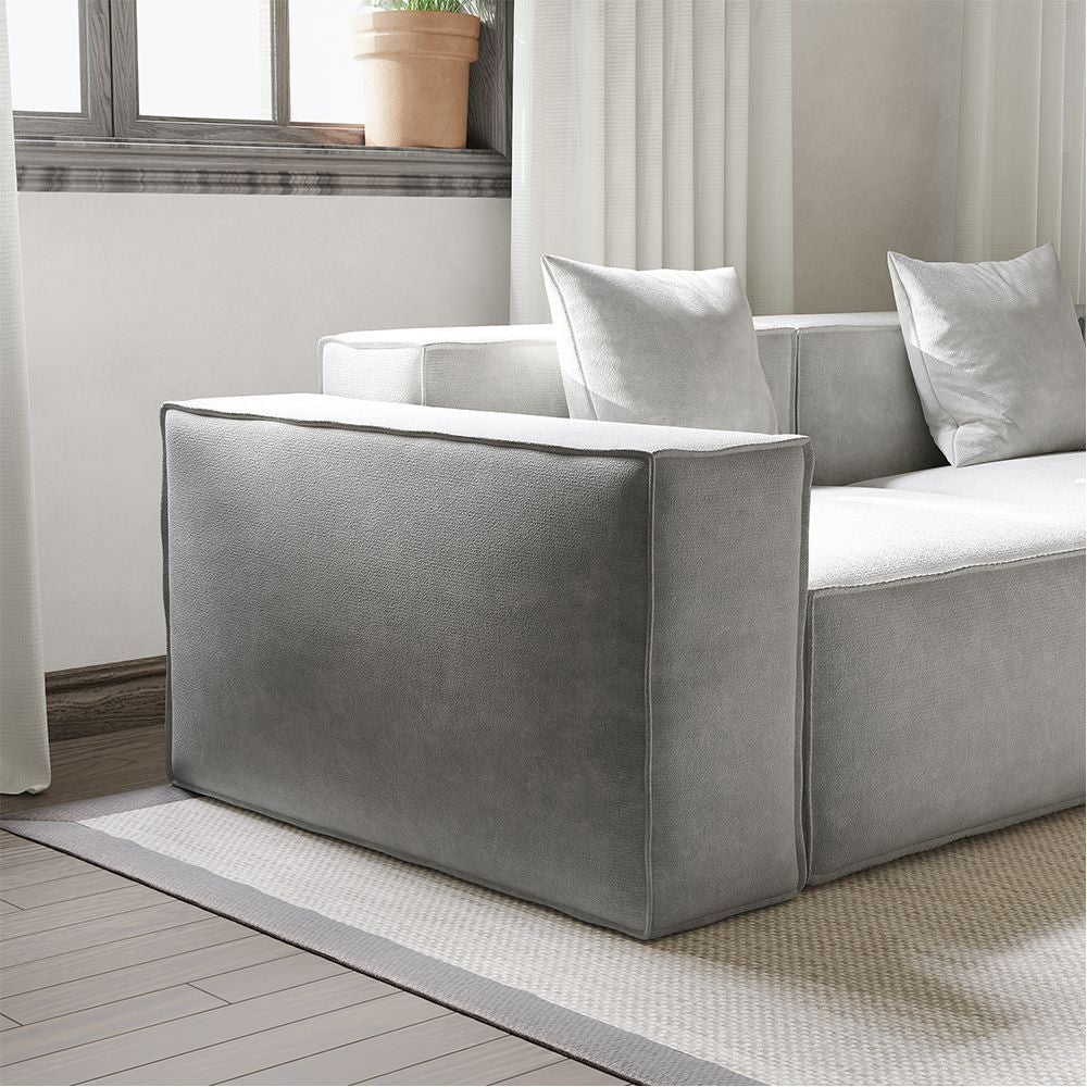 Metro Three Seater with Three Ottomans