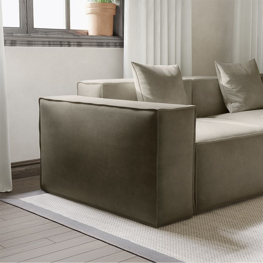 Metro Three Seater with Three Ottomans