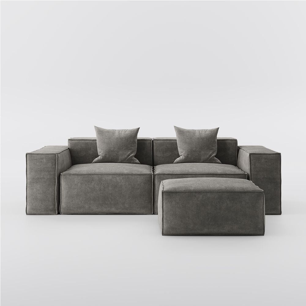 Metro Two Seater with Ottoman