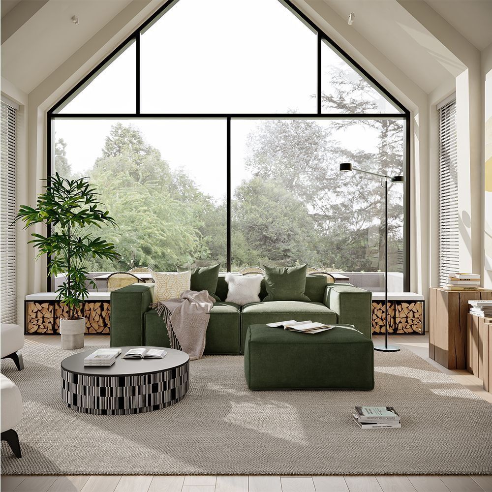 Metro Two Seater with Ottoman