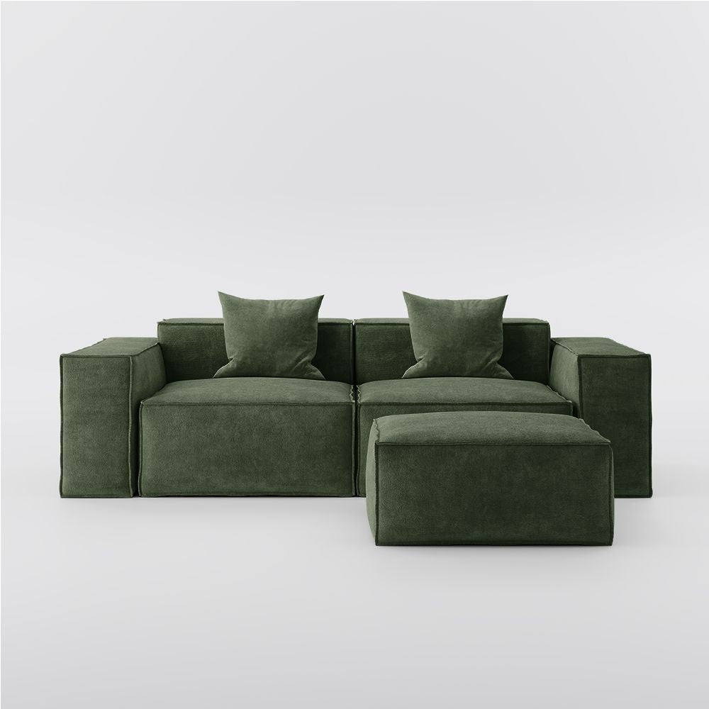 Metro Two Seater with Ottoman