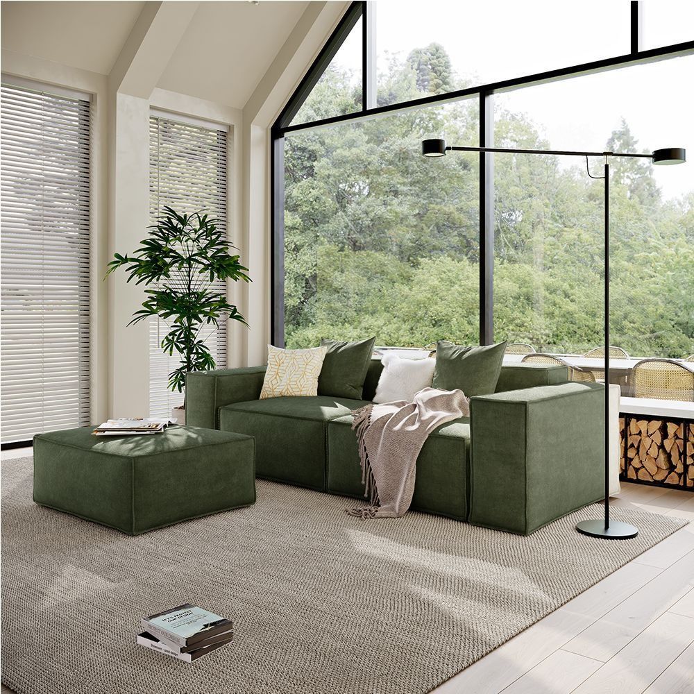 Metro Two Seater with Ottoman