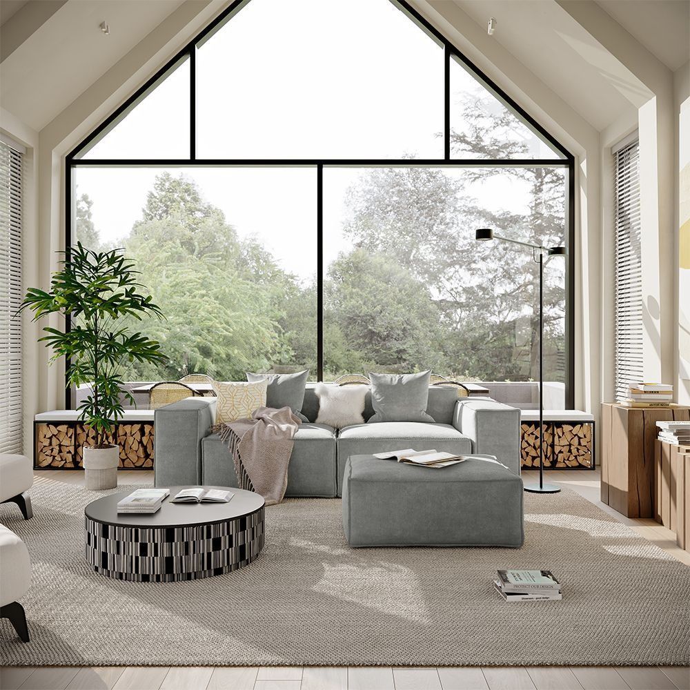 Metro Two Seater with Ottoman