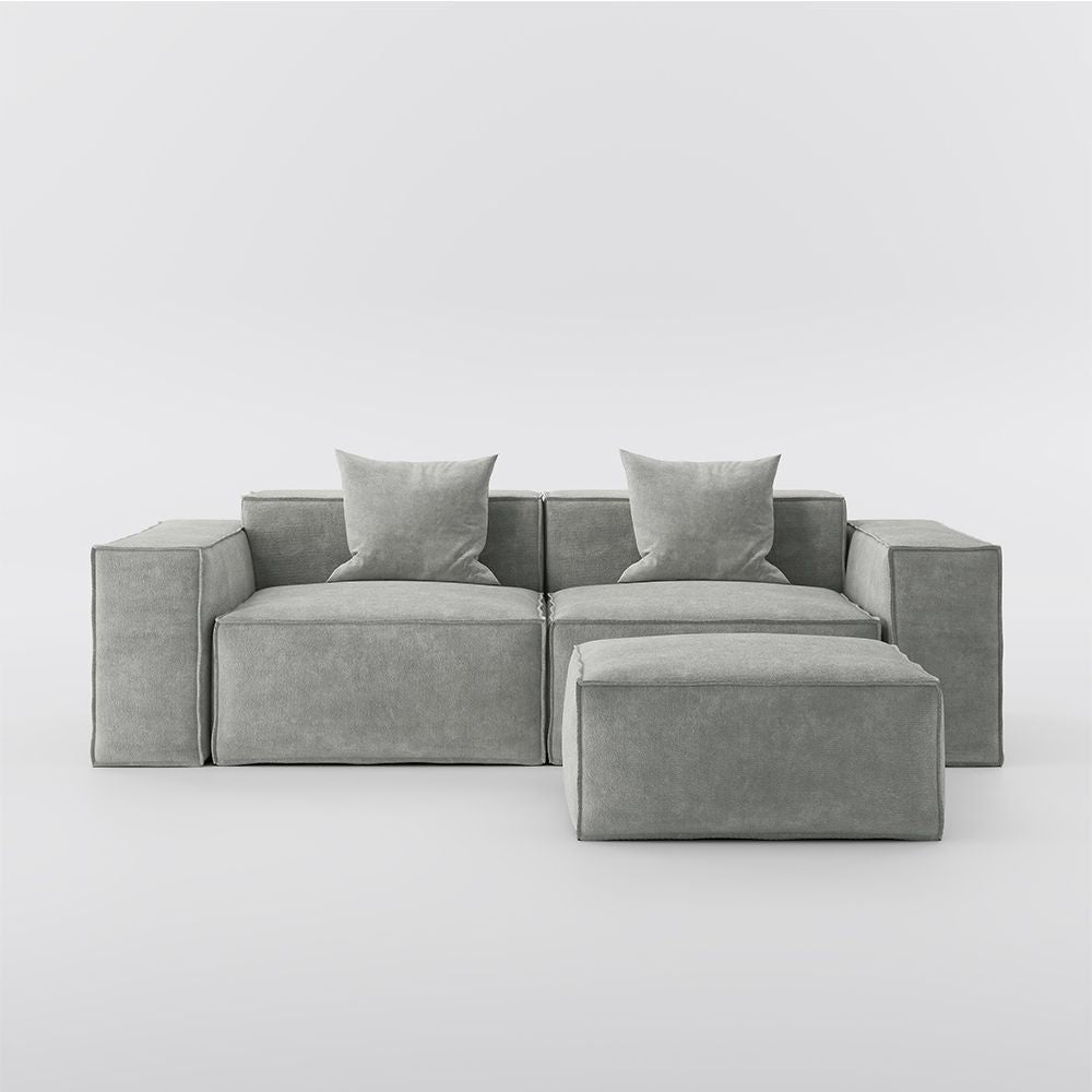 Metro Two Seater with Ottoman