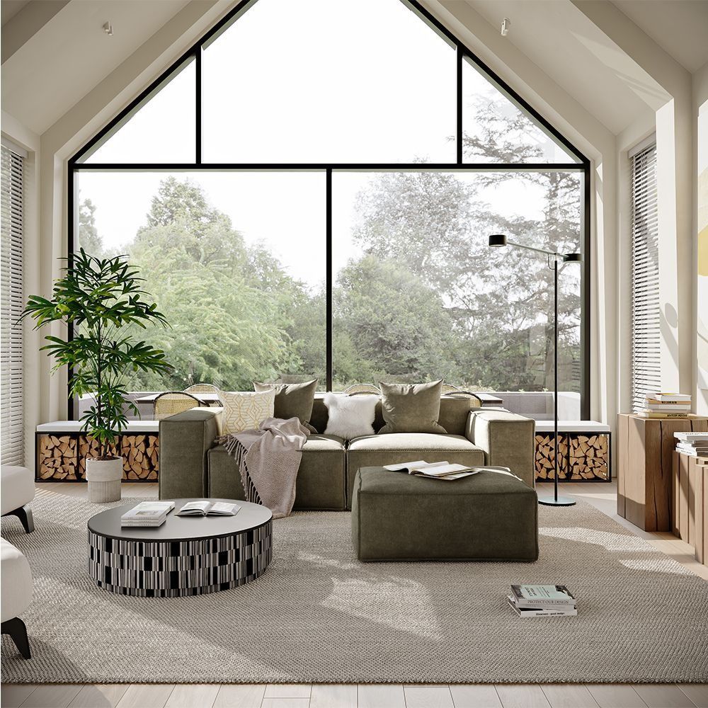 Metro Two Seater with Ottoman