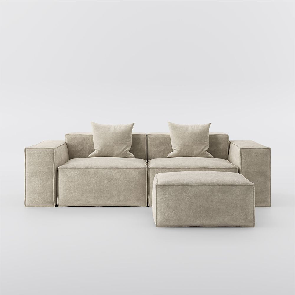 Metro Two Seater with Ottoman