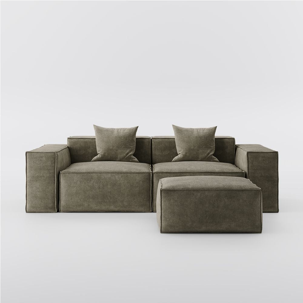 Metro Two Seater with Ottoman