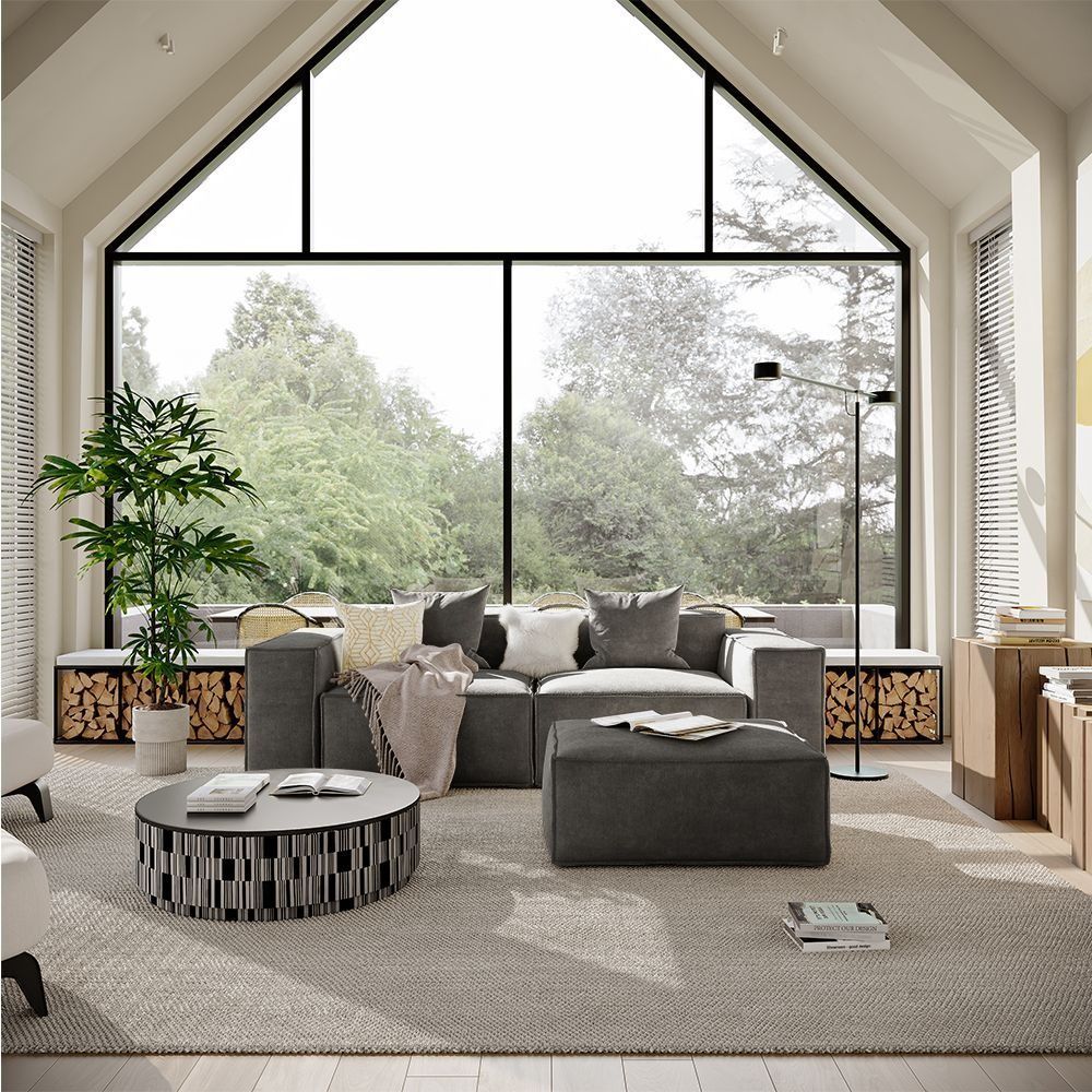 Metro Two Seater with Ottoman