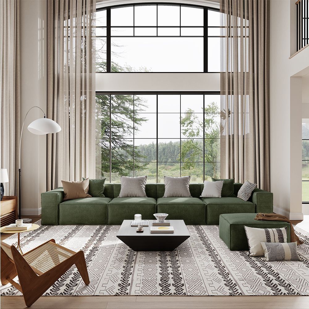 Metro Four Seater with Ottoman