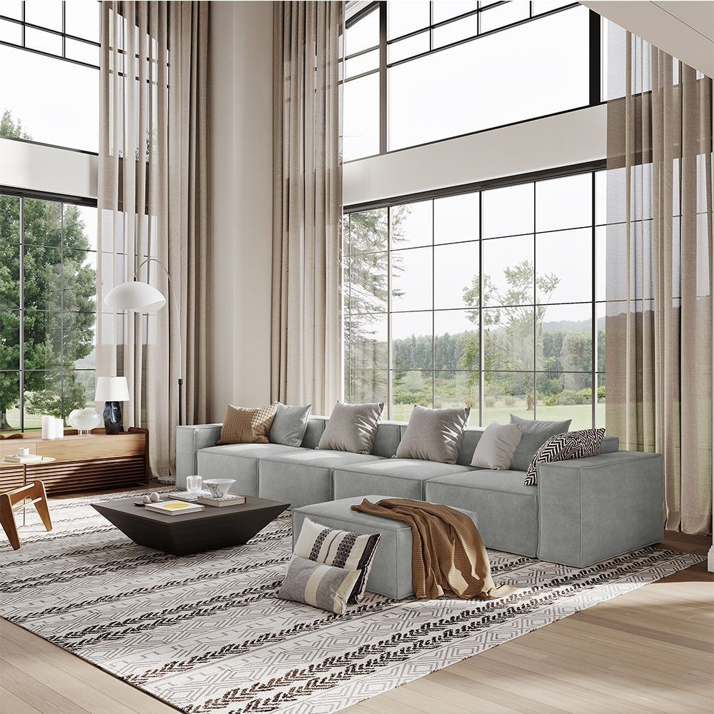 Metro Four Seater with Ottoman