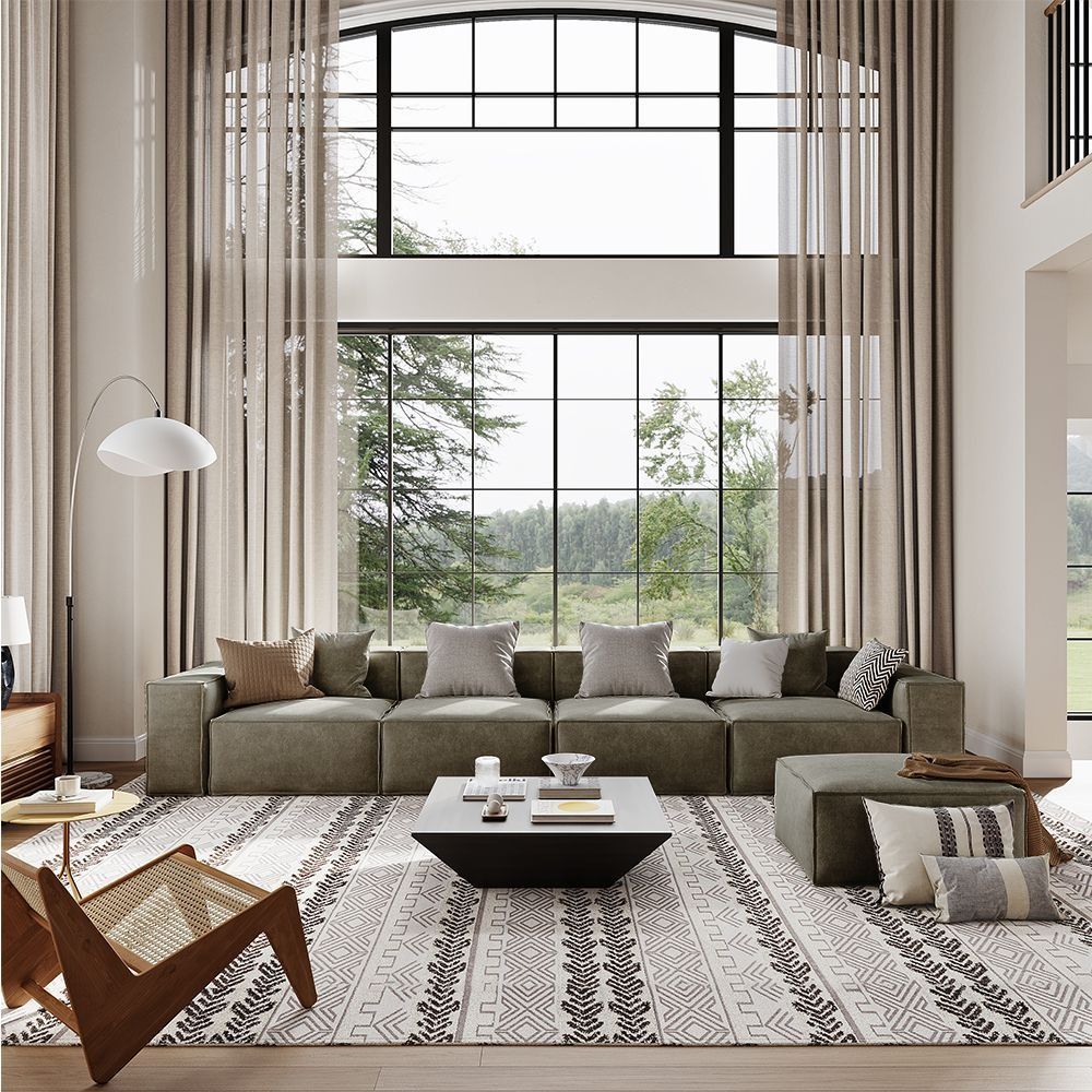 Metro Four Seater with Ottoman