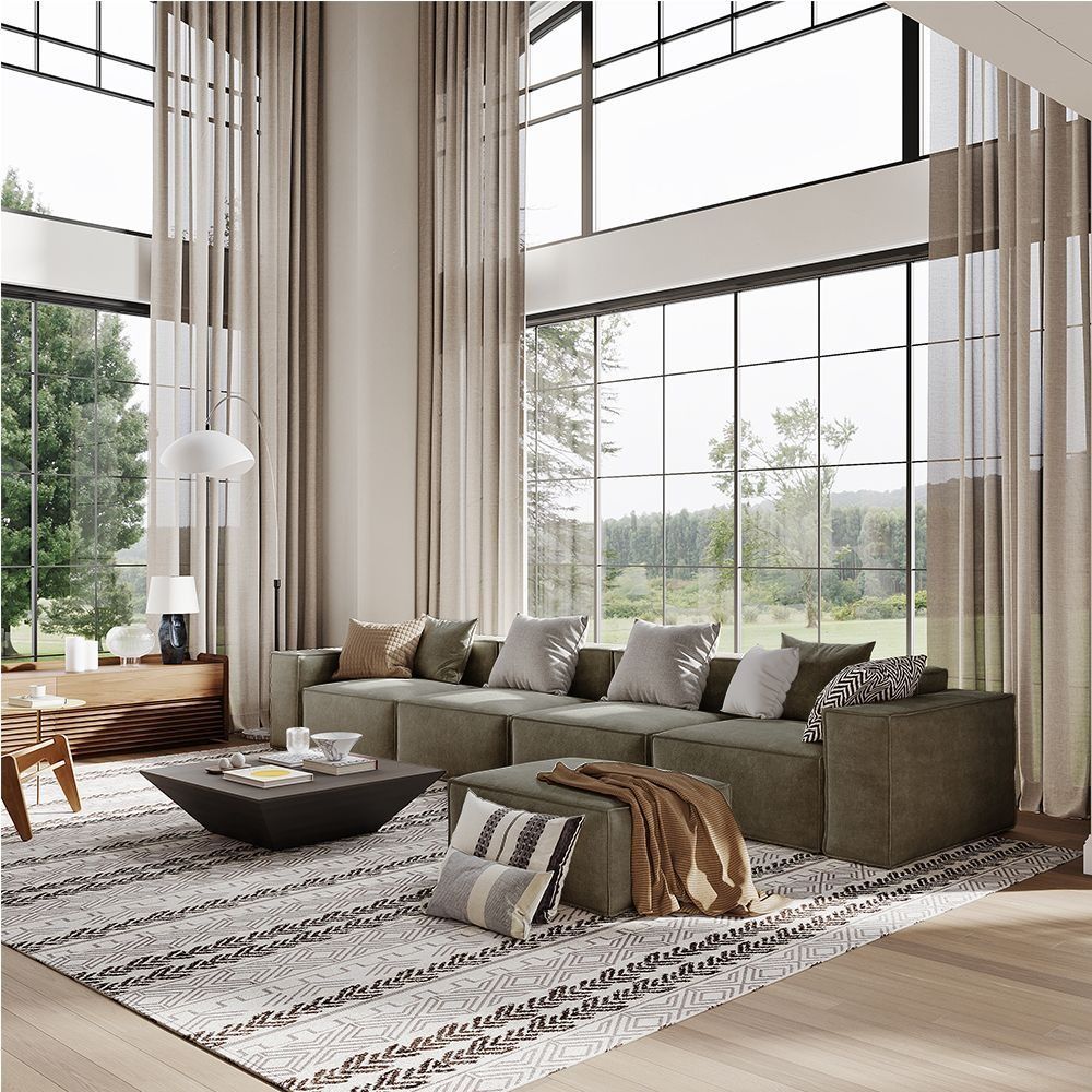 Metro Four Seater with Ottoman