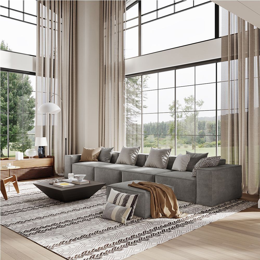 Metro Four Seater with Ottoman