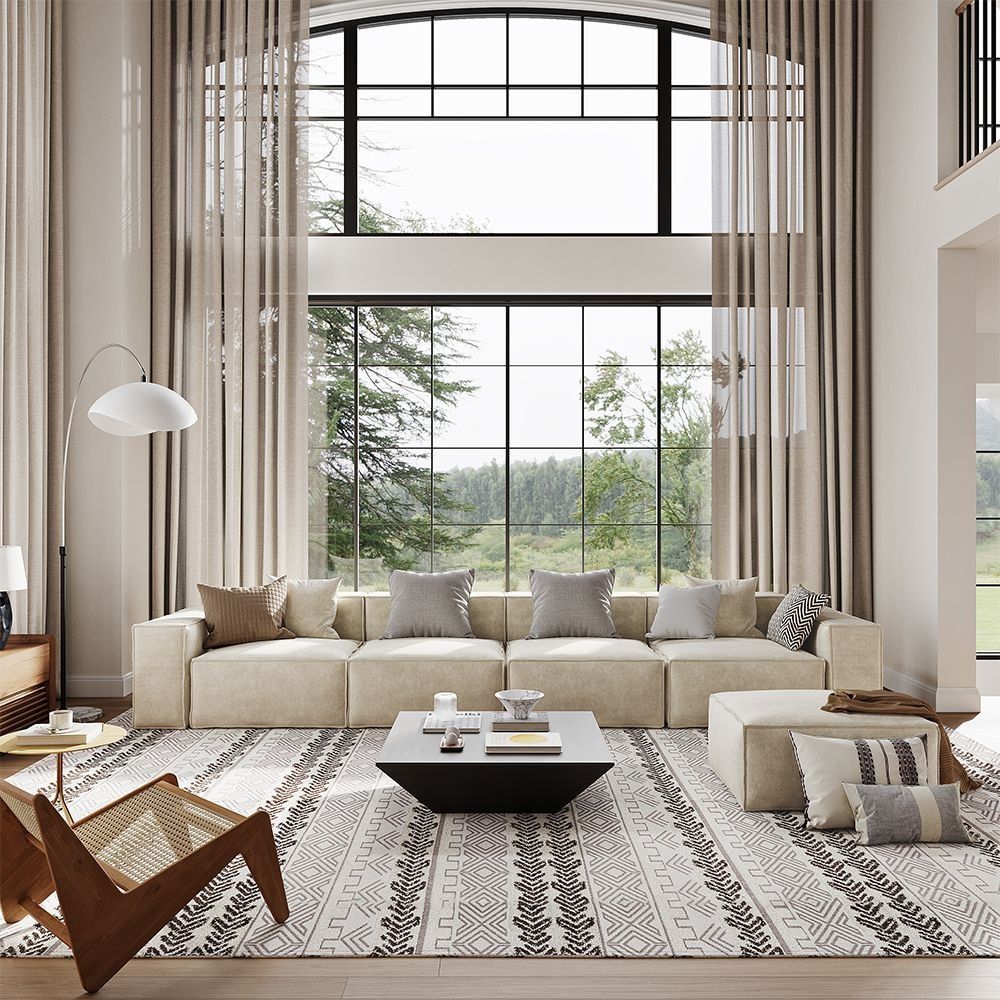 Metro Four Seater with Ottoman