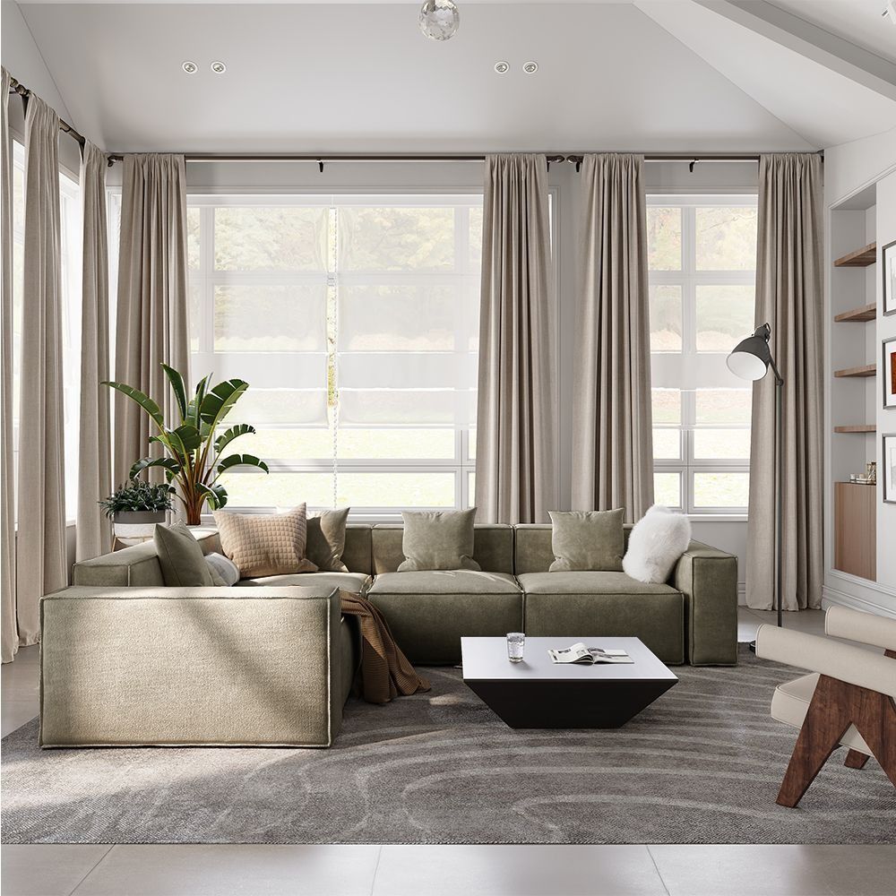 Metro Four Seater L Shape