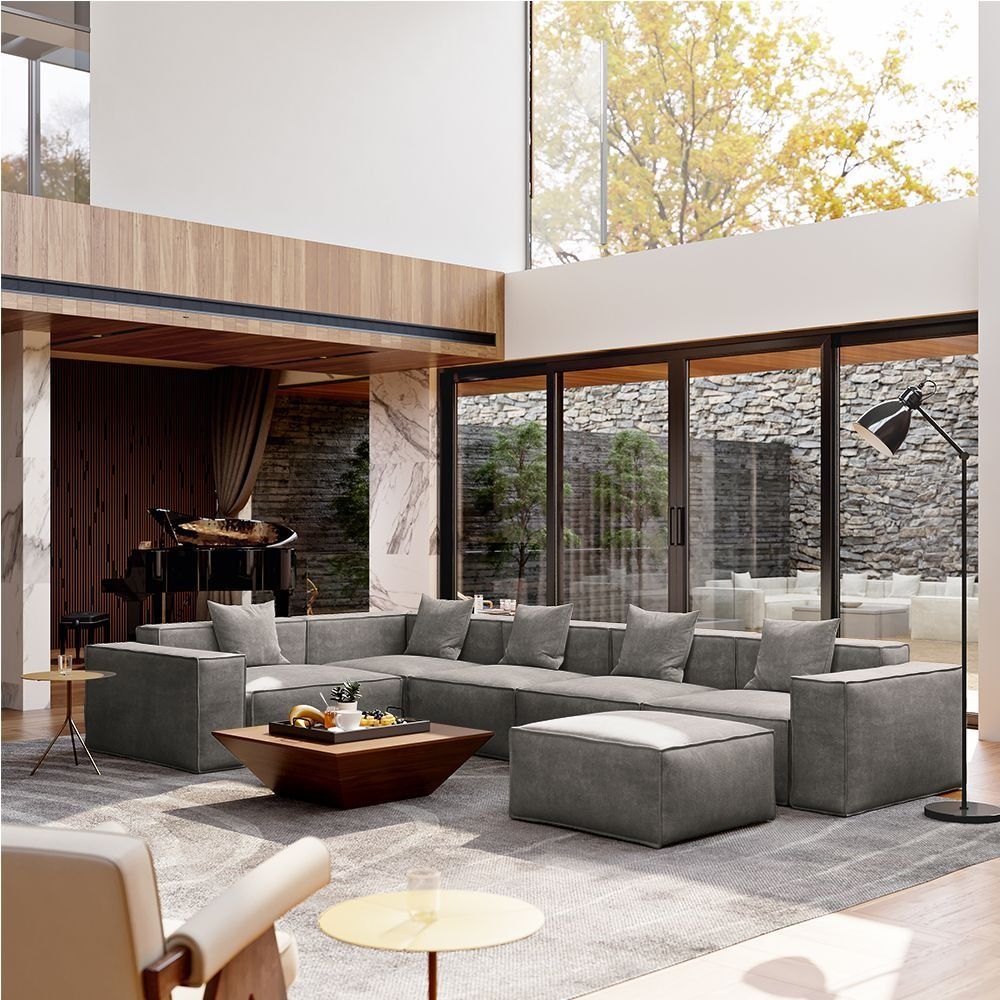 Metro Five Seater L Shape with Ottoman