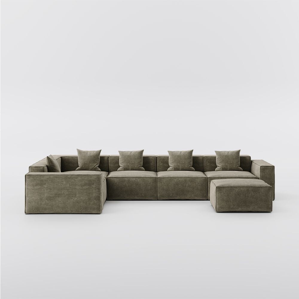 Metro Five Seater L Shape with Ottoman