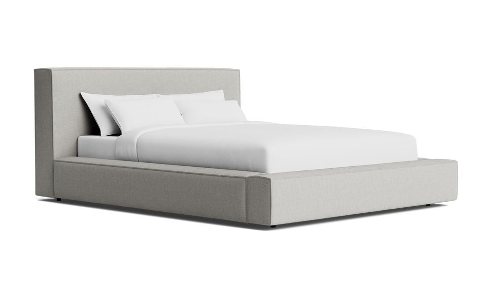 Metro Queen Bed (Light Grey)