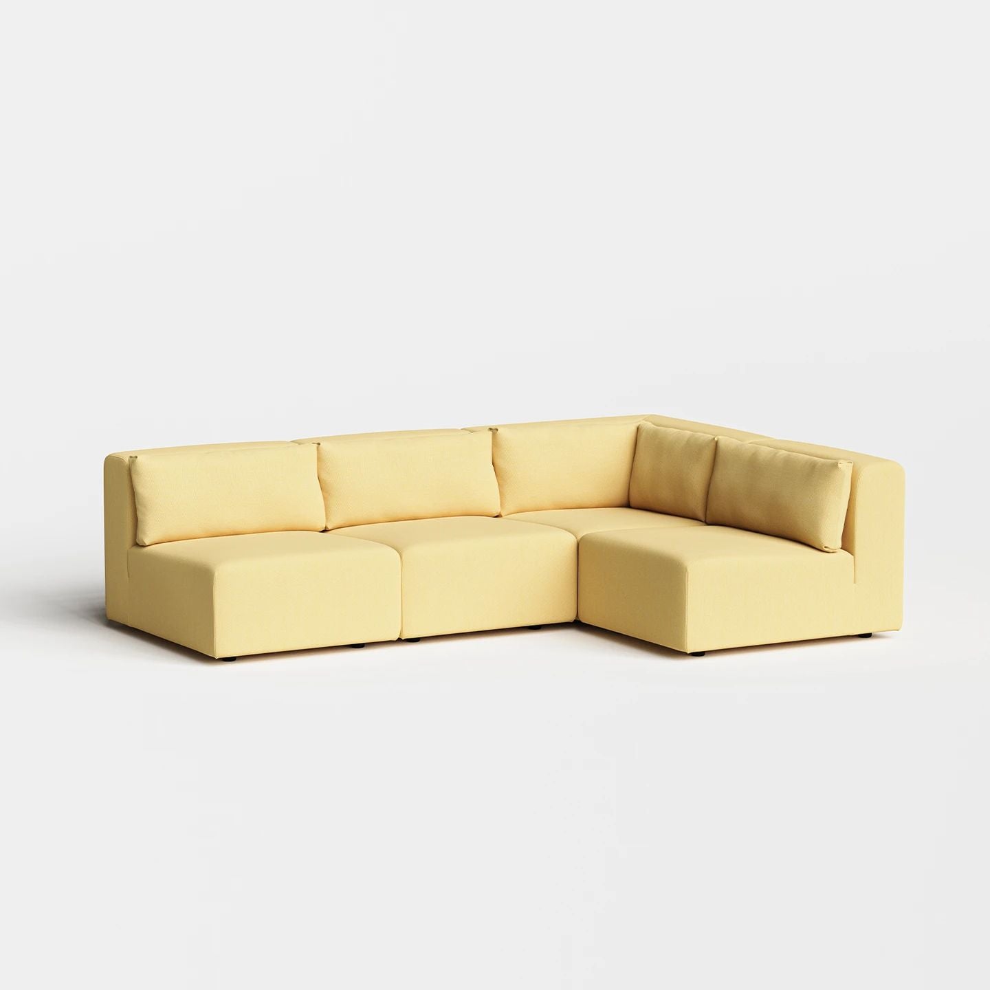 Urban Armless Four Seater L Shape