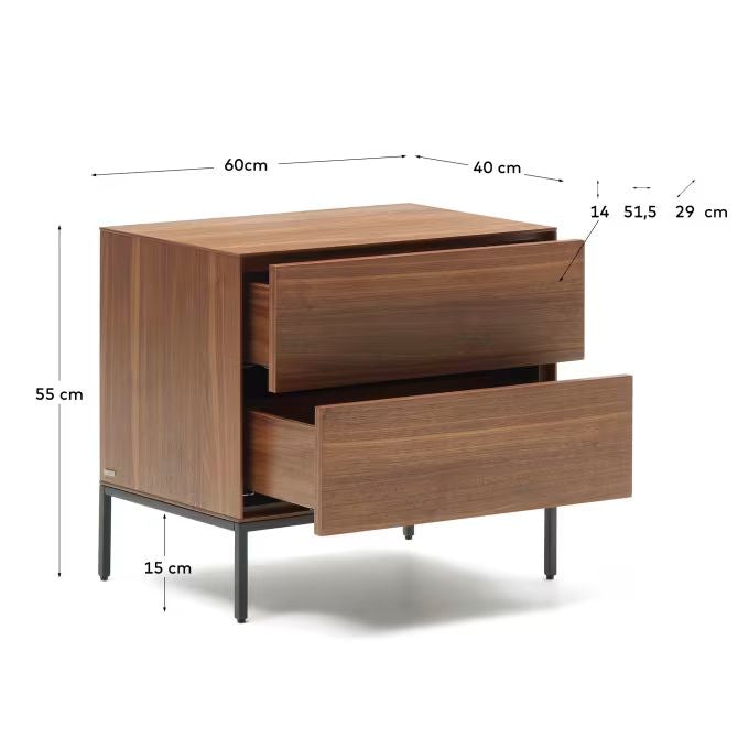 Urban Bedside Table (Brown)-USB1-B