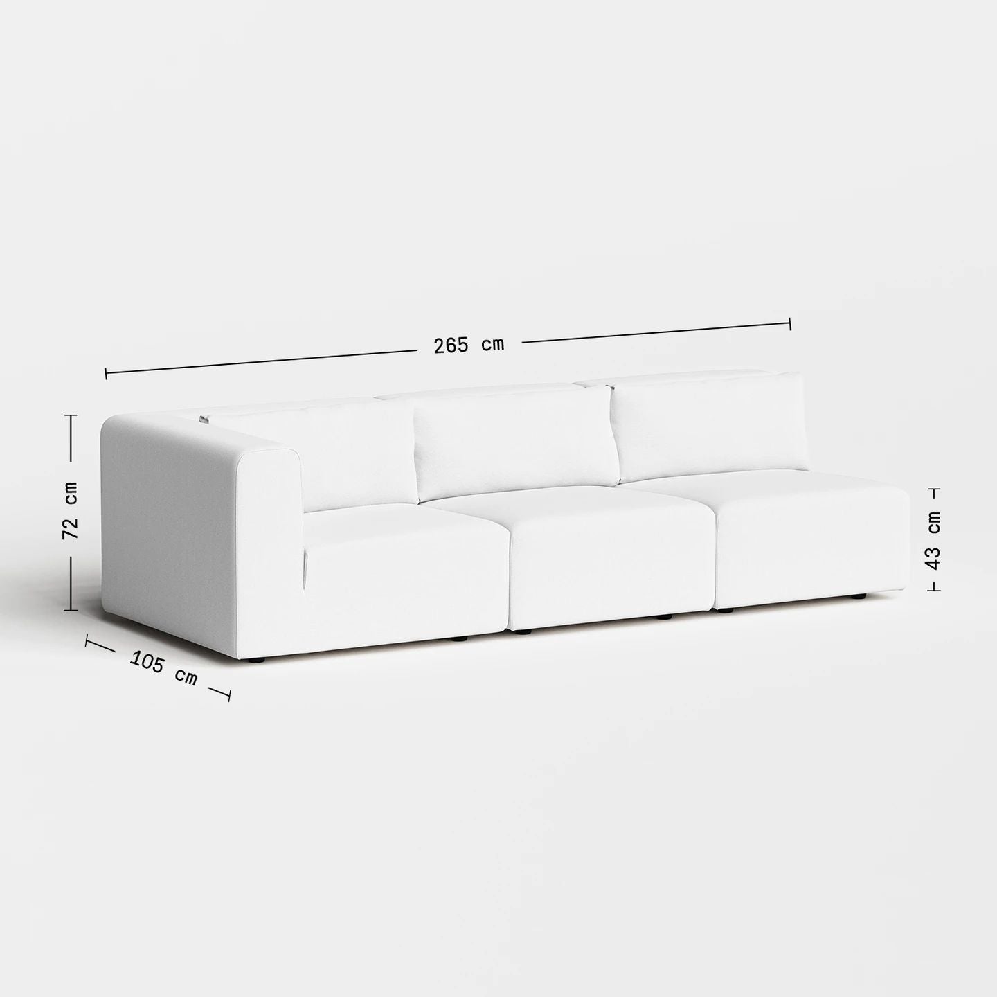 Urban Three Seater Corner Lounge