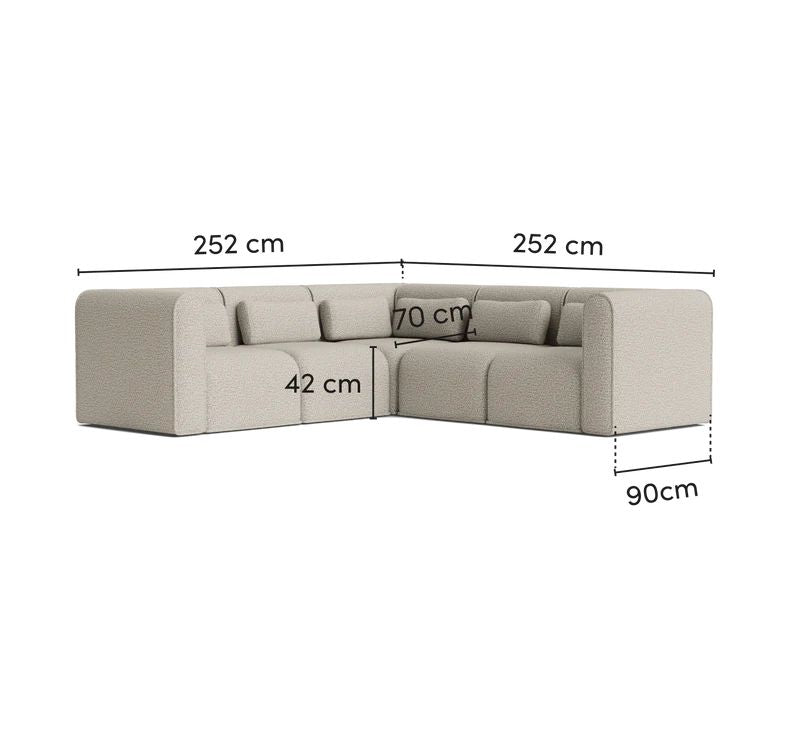 Loom Five Seater L Shape