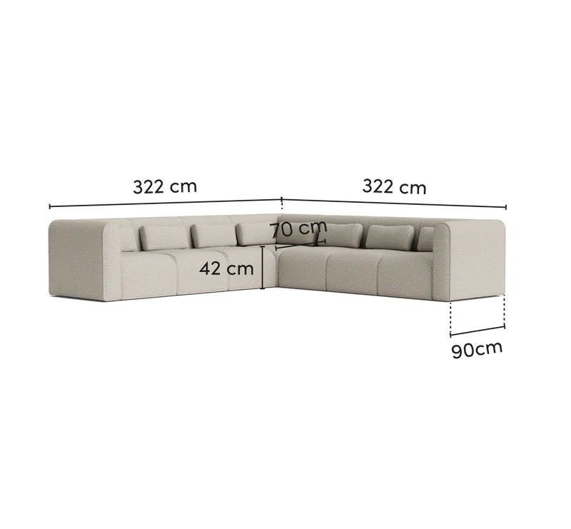 Loom Seven Seater L Shape