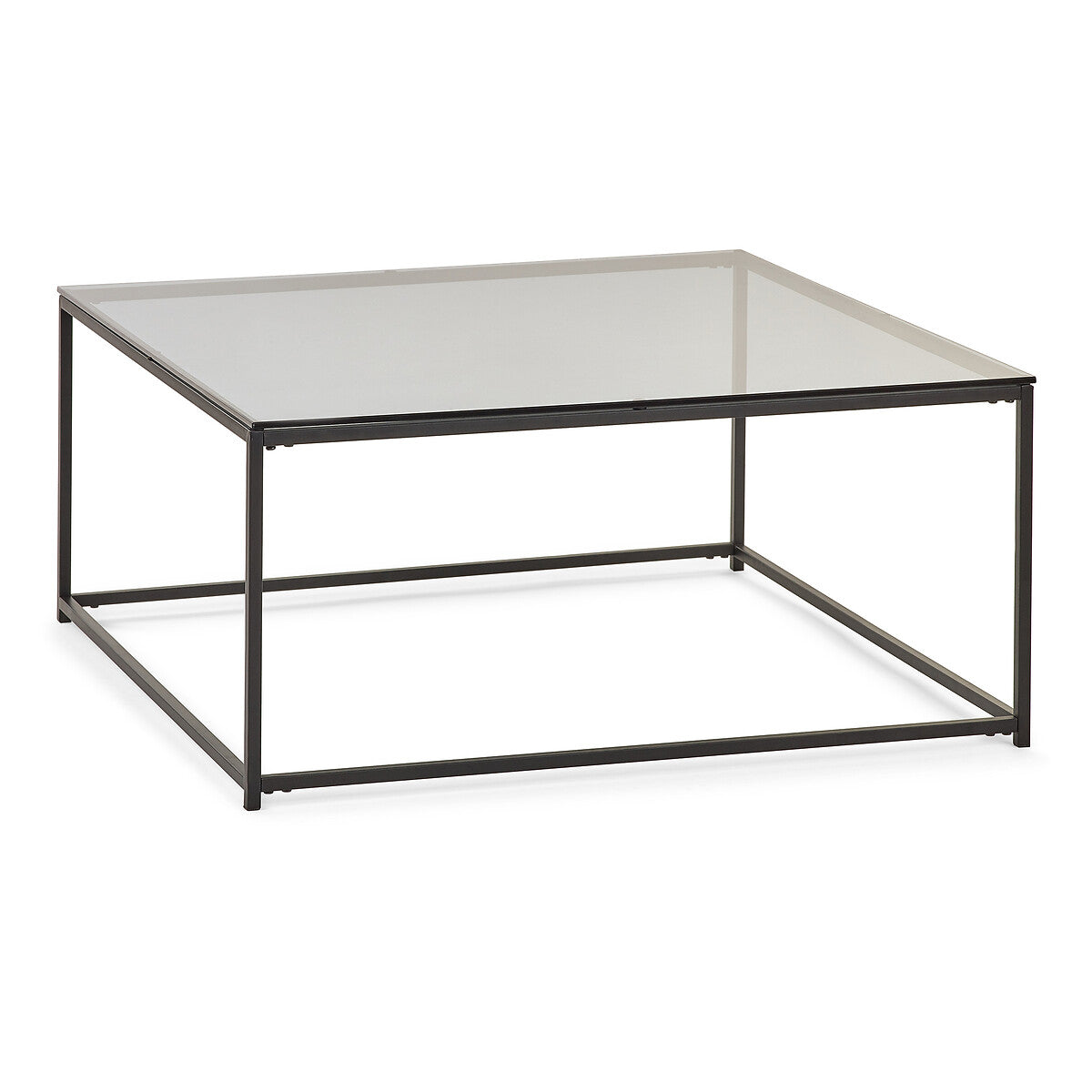 Drift Square Smoked Glass Coffee Table-DCT3