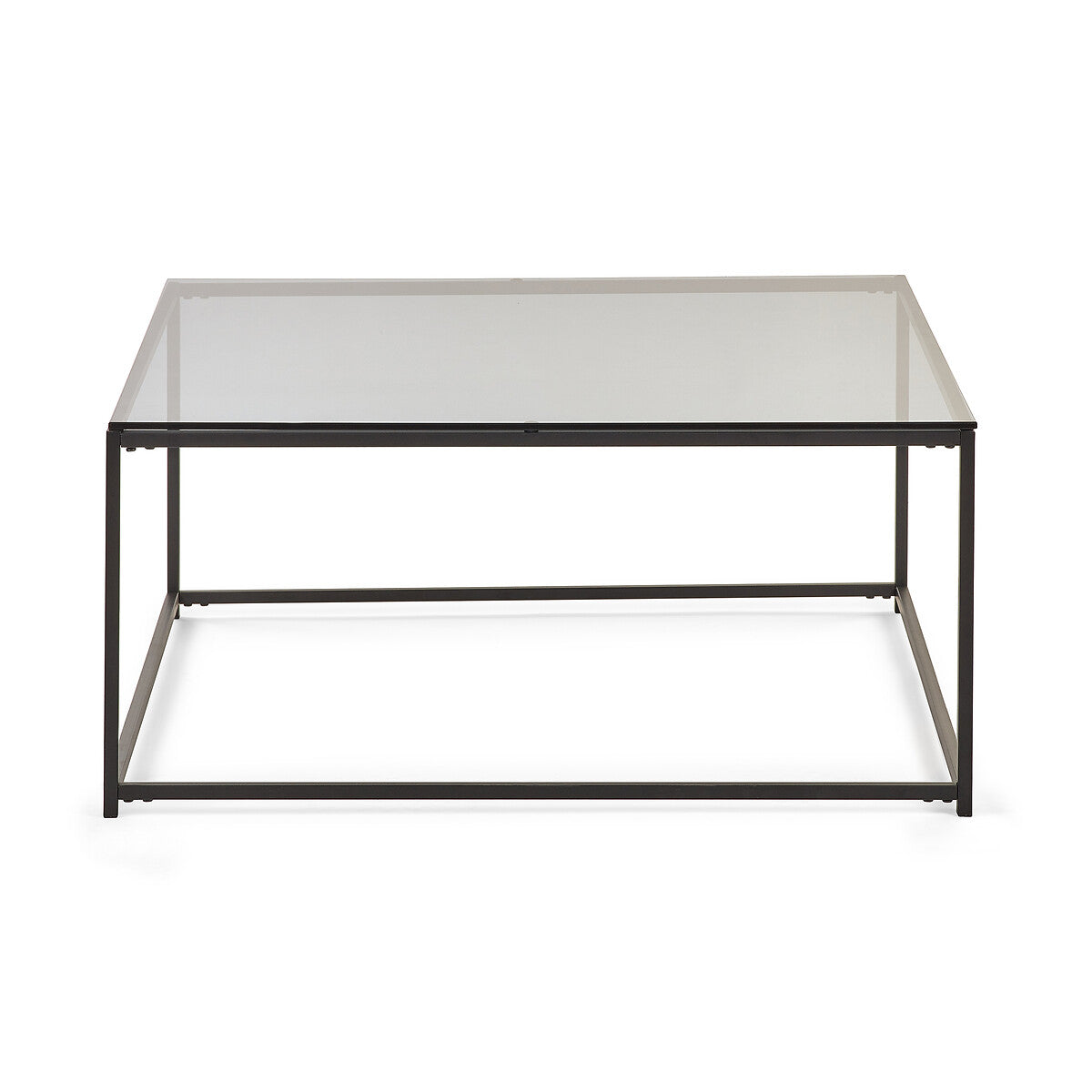Drift Square Smoked Glass Coffee Table-DCT3