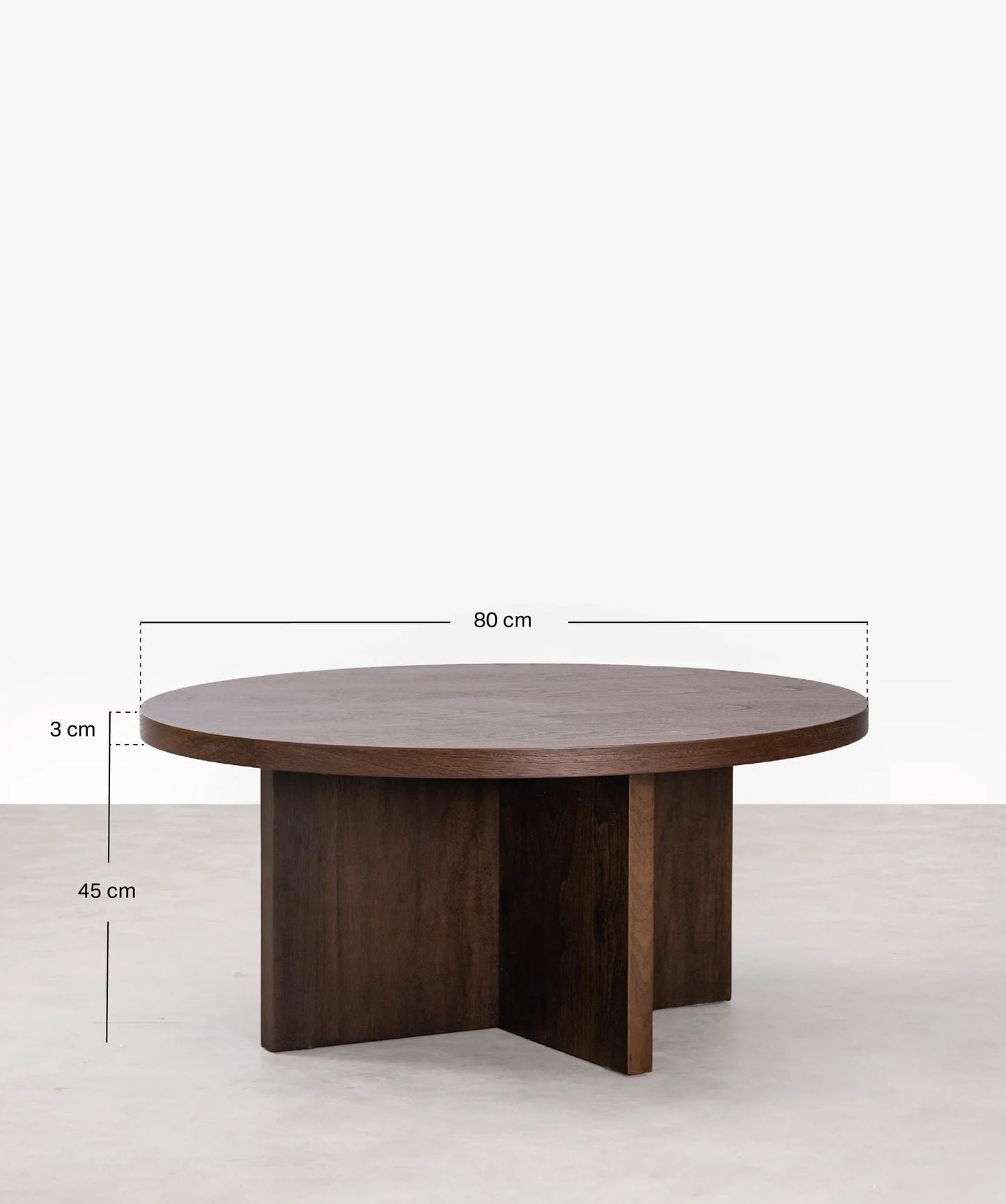 Loom Round Coffee Table (Black)